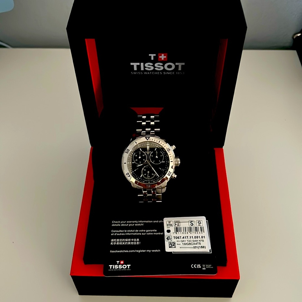 Tissot men’s watch. warrant included. Used couple times Brand new.
